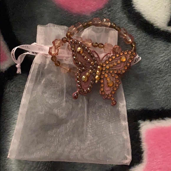 Tarina tarantino brown butterfly bracelet